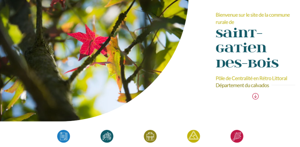 Site web de Saint Gatien des Bois par l'agence de communication WSF